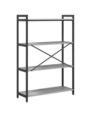 Libreria Grigio sonoma 80 x 30 x 120 cm Legno multistrato