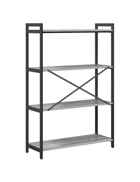 Libreria Grigio sonoma 80 x 30 x 118 cm Legno multistrato