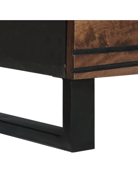 Sideboards con cassetto con archiviazione 2 pcs Marrone Media Legno Massello