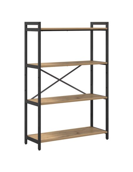 Libreria rovere artigianale 80 x 30 x 118 cm Legno multistrato