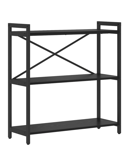 Libreria Rovere nero 80 x 30 x 83 cm Legno multistrato
