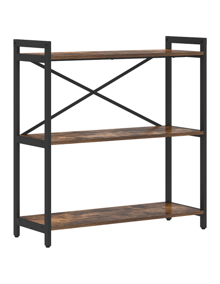 Libreria Rovere fumé 80 x 30 x 85 cm Legno multistrato