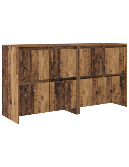 Credenza 2 pcs Legno vecchio 70 x 41 x 75 cm Legno multistrato