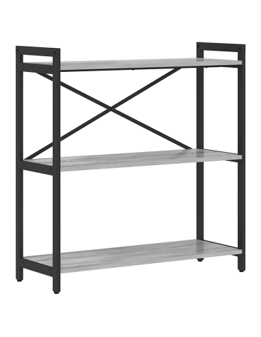 Libreria Grigio sonoma 80 x 30 x 85 cm Legno multistrato