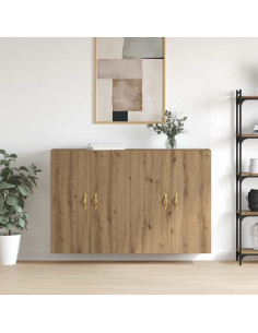 Mobiletto a muro 2 pcs Rovere artigianale 69,5 x 34 x 90 cm 2