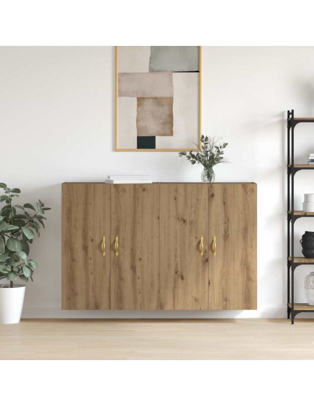 Mobiletto a muro 2 pcs Rovere artigianale 69,5 x 34 x 90 cm