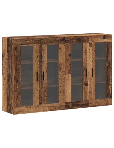 Armadi da Muro 2 pcs Legno vecchio 69,5 x 34 x 90 cm