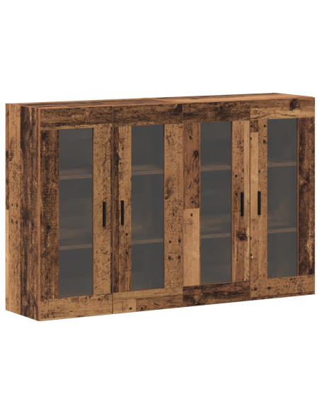 Armadi da Muro 2 pcs Legno vecchio 69,5 x 34 x 90 cm