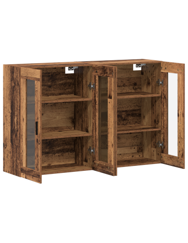 Armadi da Muro 2 pcs Legno vecchio 69,5 x 34 x 90 cm