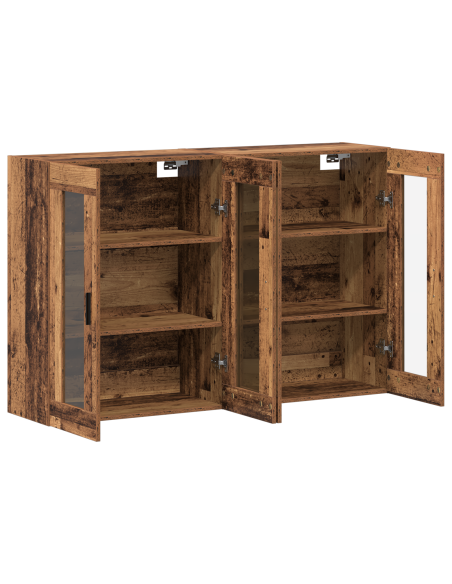 Armadi da Muro 2 pcs Legno vecchio 69,5 x 34 x 90 cm