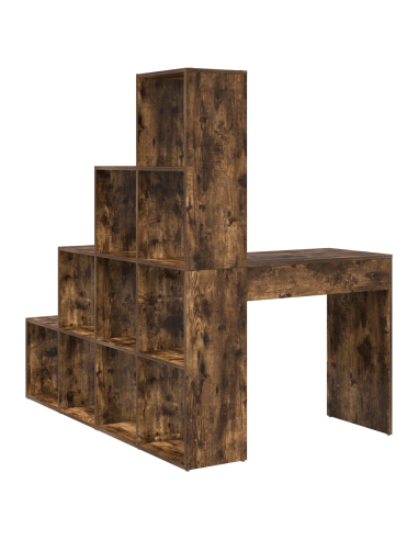 Scrivania ad angolo Rovere fumé 101,5 x 149,5 x 149,5 cm