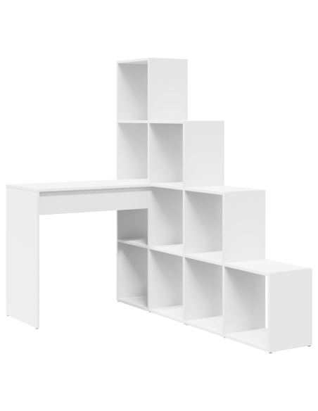 Scrivania ad angolo Bianco Standard Legno ingegnerizzato e MDF