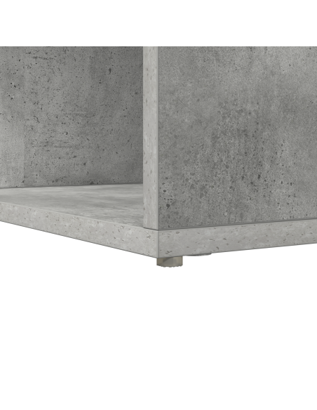 Scrivania ad angolo Grigio cemento 101,5 x 149,5 x 149,5 cm