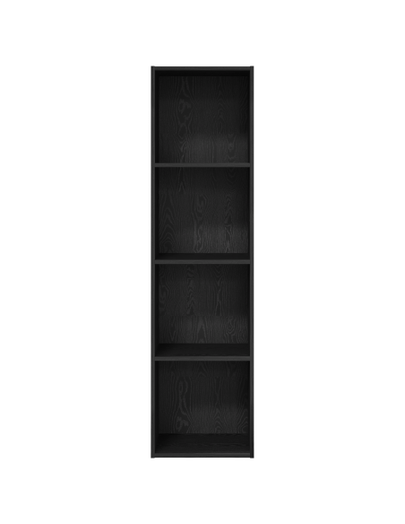 Libreria Rovere nero 40 x 30 x 152 cm Legno multistrato