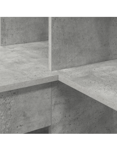 Scrivania ad angolo Grigio cemento 101,5 x 149,5 x 149,5 cm