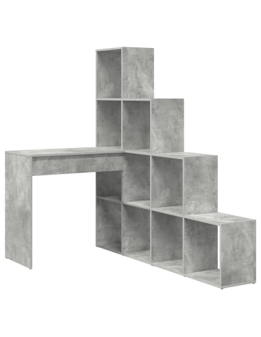 Scrivania ad angolo Grigio cemento 101,5 x 149,5 x 149,5 cm