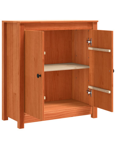 Credenza Marrone cerato 70 x 35 x 80 cm Pino massello