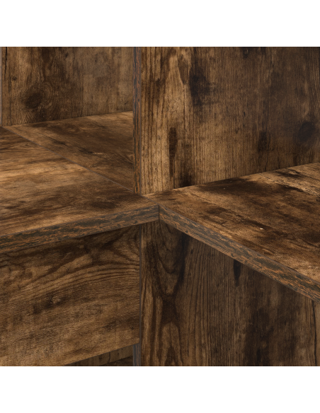 Scrivania ad angolo Rovere fumo 101,5 x 149,5 x 149,5 cm
