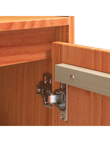Credenza Marrone 104.5 x 34 x 80 cm Legno di pino massello