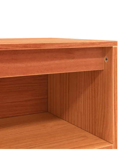 Credenza Marrone cerato 104,5 x 34 x 80 cm Pino massello