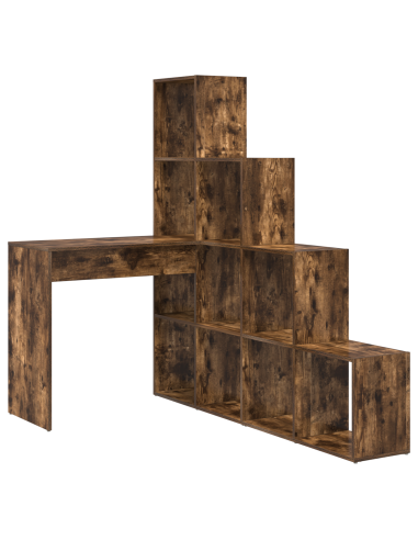Scrivania ad angolo Rovere fumé 101,5 x 149,5 x 149,5 cm