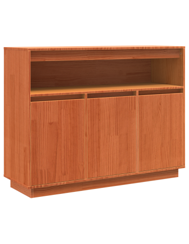 Credenza Marrone cerato 104,5 x 34 x 80 cm Pino massello