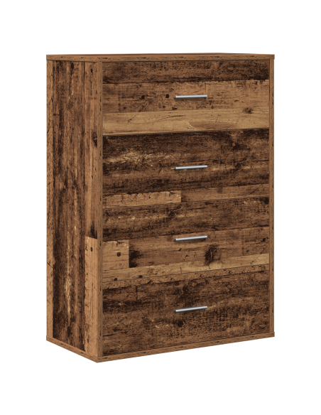 Credenza con cassetto Legno vecchio 60 x 31 x 84 cm Truciolare
