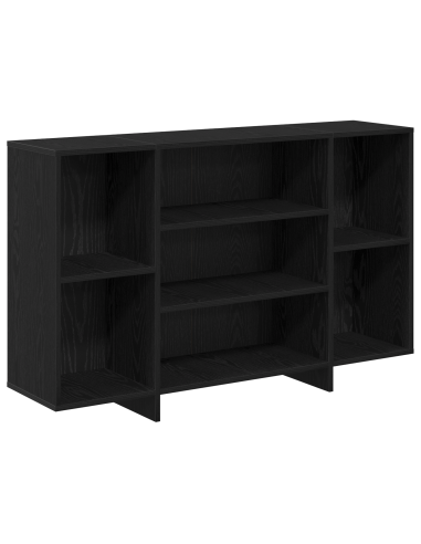 Credenza Rovere Nero 120 x 30 x 75 cm Legno multistrato