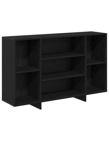 Credenza Rovere Nero 120 x 30 x 75 cm Legno multistrato