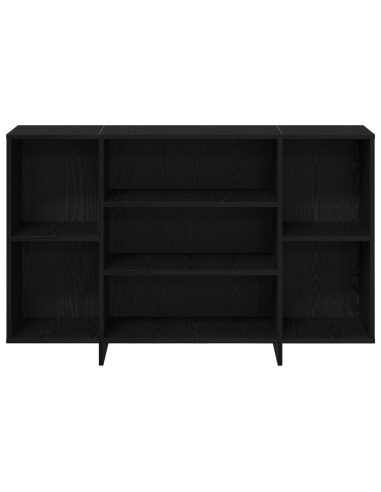 Credenza Rovere Nero 120 x 30 x 75 cm Legno multistrato