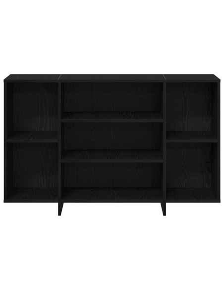 Credenza Rovere Nero 120 x 30 x 75 cm Legno multistrato
