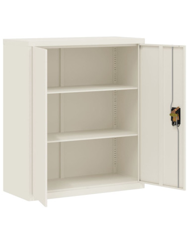Armadio Classificatore Bianco 90x40x105 cm in Acciaio