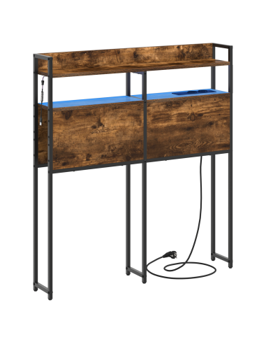 Testata contenitore Rovere fumo 80 cm Legno multistrato