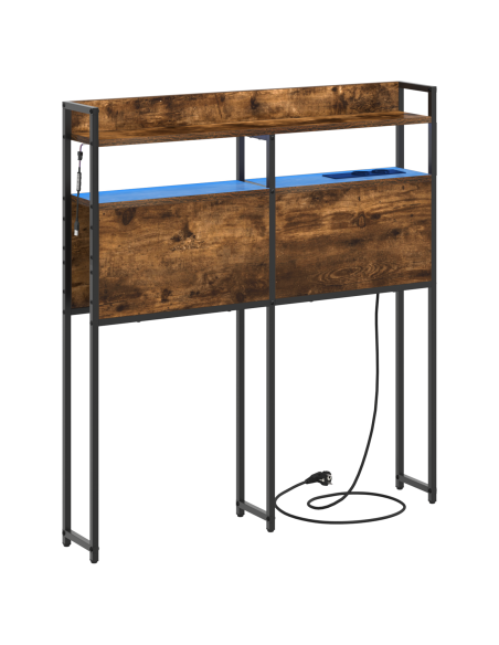 Testata contenitore Rovere fumo 80 cm Legno multistrato