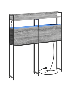 Testata contenitore Grigio sonoma 80 cm Legno multistrato 2