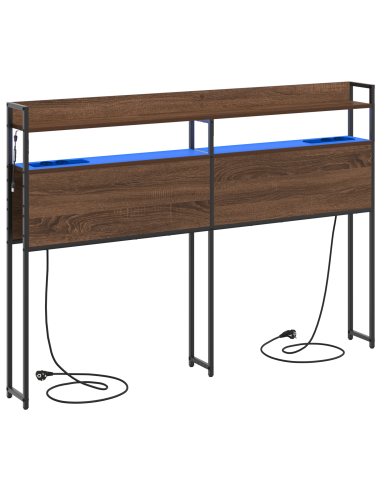 Testata contenitore Rovere marrone 160 cm Legno multistrato