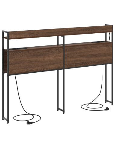 Testata contenitore Rovere marrone 160 cm Legno multistrato