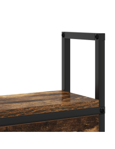 Testiera con Stazione di Carica e Storage Rovere fumo 75 cm 2