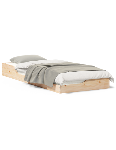 Struttura del letto Marrone 80 x 220 cm Pino massello