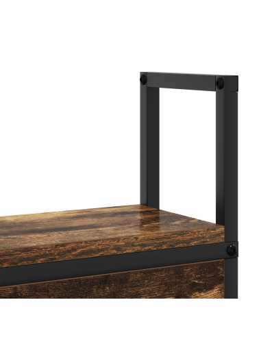 Testiera con Stazione di Carica e Storage Rovere fumo 90 cm