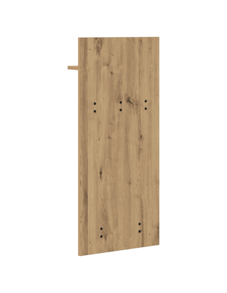 Appendiabiti a muro rovere artigianale 90 x 40 x 10 cm