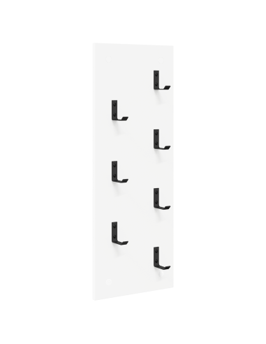 Appendiabiti a muro Bianco 30 x 1,5 x 80 cm Legno multistrato