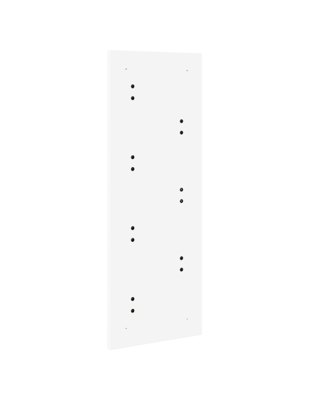 Appendiabiti a muro Bianco 30 x 1.5 x 80 cm Legno multistrato