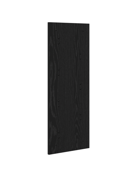 Appendiabiti a muro Rovere nero 30 x 1.5 x 80 cm