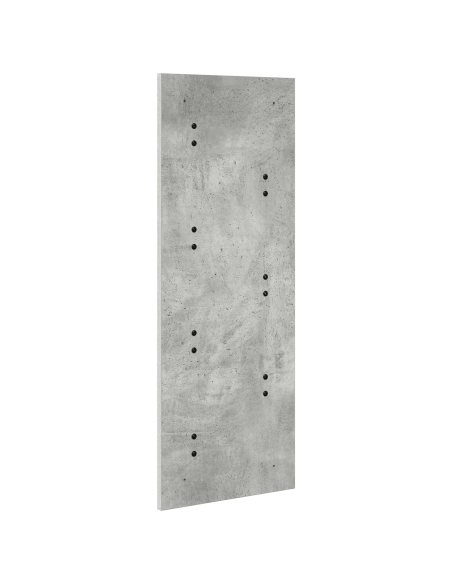 Appendiabiti a muro Grigio cemento 30 x 1.5 x 80 cm