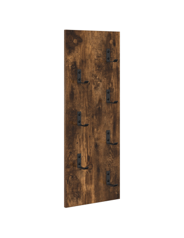 Appendiabiti a muro Rovere fumé 30 x 1,5 x 80 cm