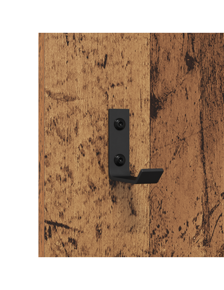 Appendiabiti a muro Legno vecchio 30 x 1.5 x 80 cm