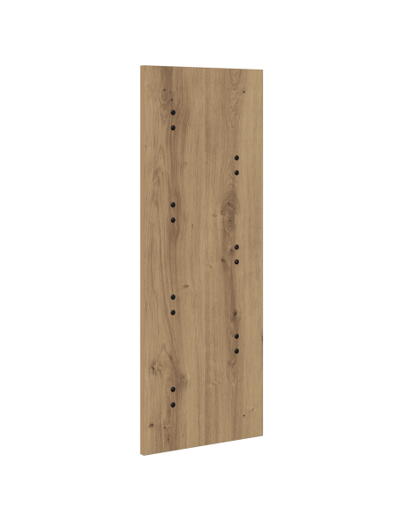 Appendiabiti a muro rovere artigianale 30 x 1.5 x 80 cm
