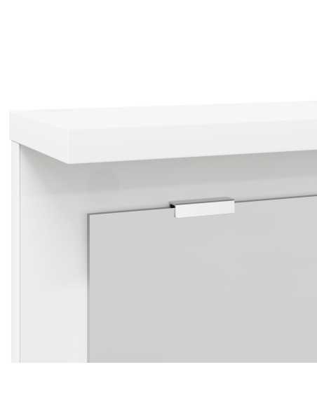 Appendiabiti a muro Bianco 85 x 10 x 45 cm Legno multistrato