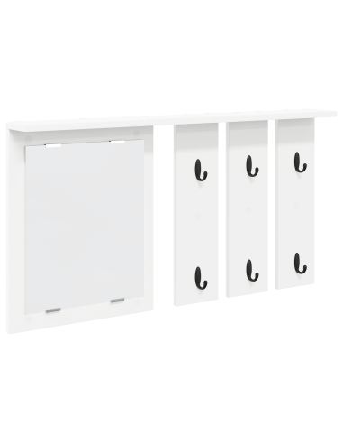 Appendiabiti a muro Bianco 85 x 10 x 45 cm Legno multistrato
